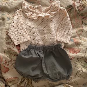 Baby Bloomer and Onesie Set